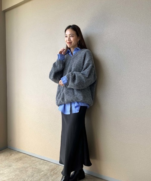 「ISOOK」 長袖シャツ FREE ブルー レディース_画像2