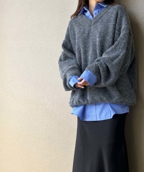 「ISOOK」 長袖シャツ FREE ブルー レディース_画像4