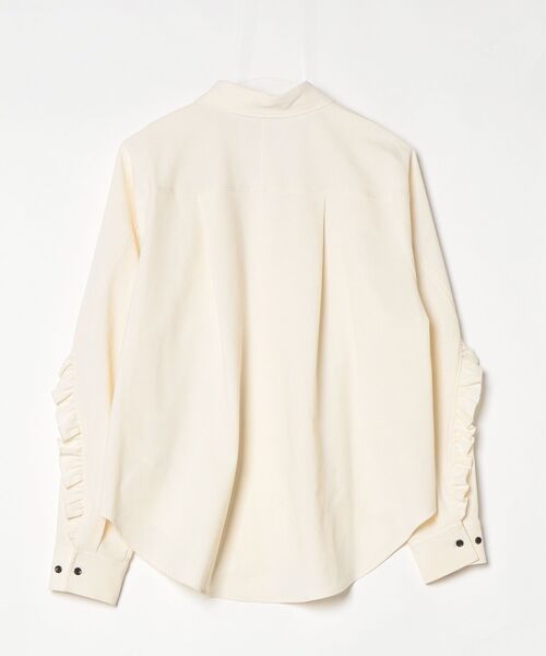 「LANVIN en Bleu」 長袖シャツ 38 ホワイト レディース