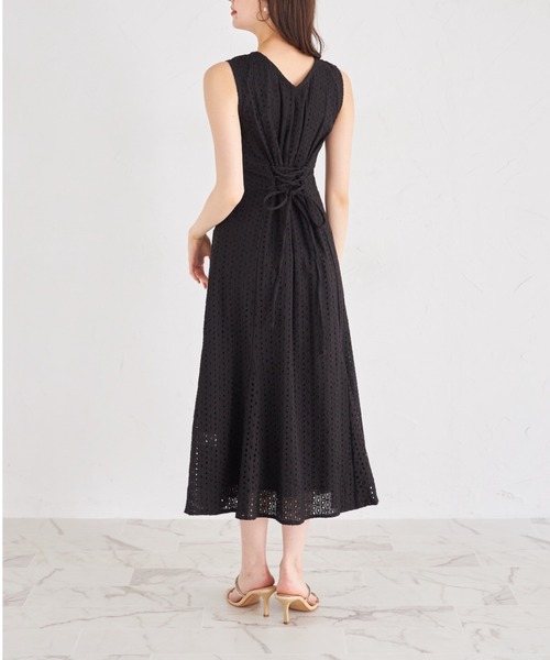 「tocco closet」 ノースリーブワンピース M ピンクベージュ レディース_画像9