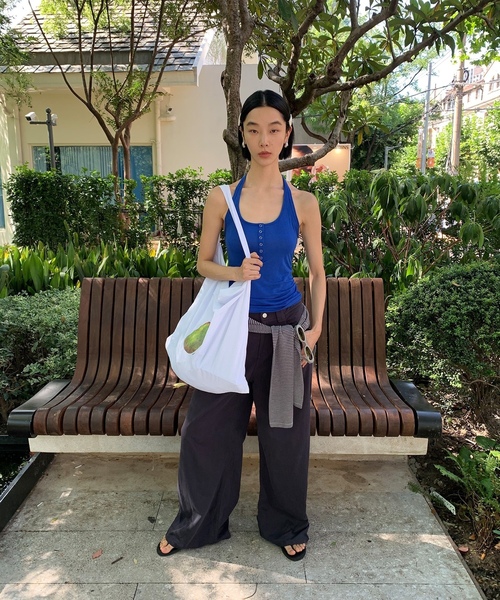 「LONSLAN」 パンツ S グレイッシュベージュ レディース_画像3