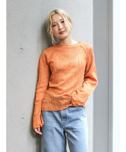 Ungrid（アングリッド） ニット セーター バックレースアップ透かし