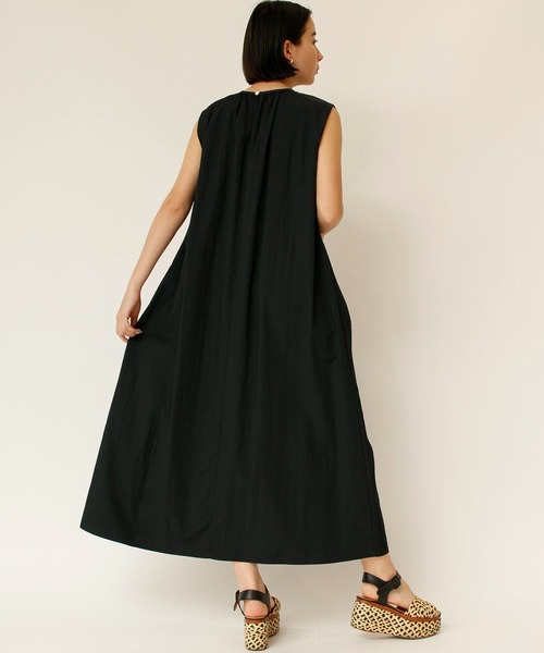 「Johnbull」 ノースリーブワンピース SMALL ブルーグレー レディース_画像6
