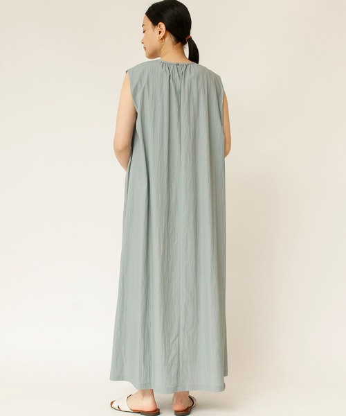 「Johnbull」 ノースリーブワンピース SMALL ブルーグレー レディース_画像7