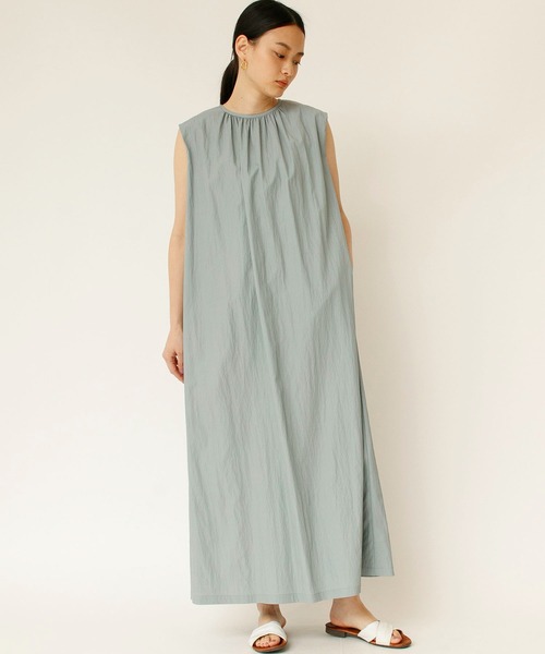 「Johnbull」 ノースリーブワンピース SMALL ブルーグレー レディース_画像8