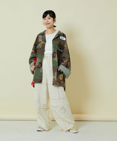 「Freada」 イージーパンツ ONE SIZE ブラック レディース_17
