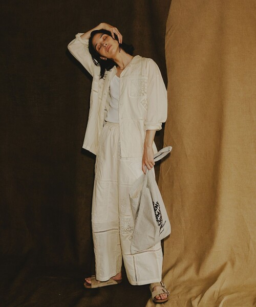 「Freada」 イージーパンツ ONE SIZE ブラック レディース_18
