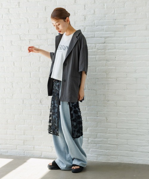「LAKOLE」 ジャケット MEDIUM アイボリー レディース_画像3