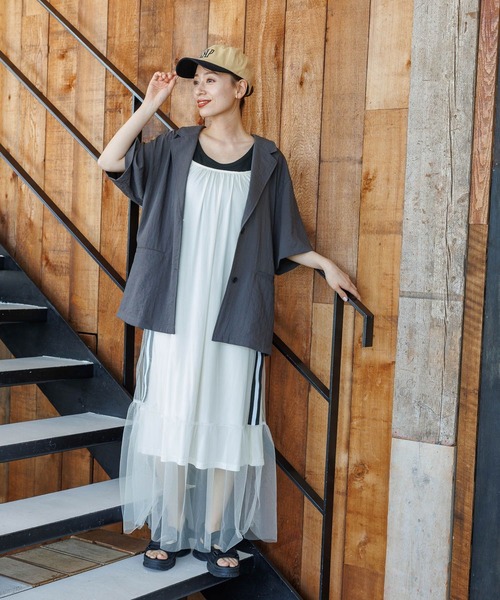 「LAKOLE」 ジャケット MEDIUM アイボリー レディース_画像5