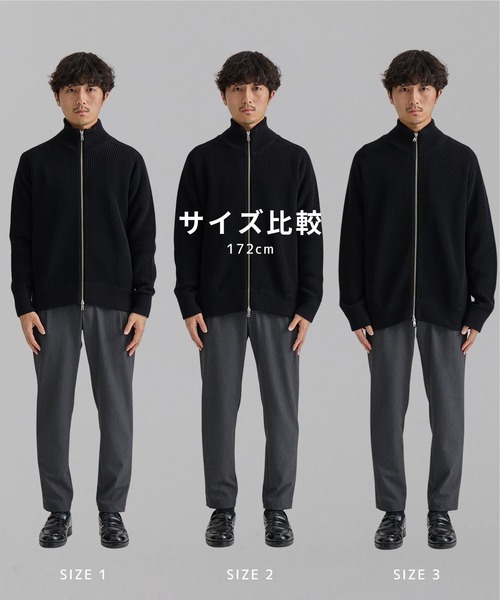「UNITED TOKYO」 ニットカーディガン 2 ブラウン系その他 メンズの画像