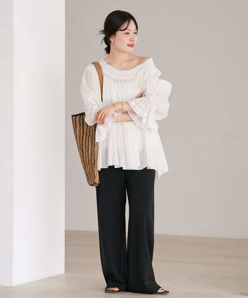 plage（プラージュ） ブラウス シャツ IND VOIL EMB ブラウス