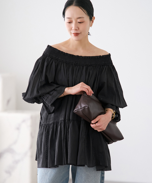 plage（プラージュ） ブラウス シャツ IND VOIL EMB ブラウス