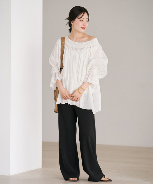 plage（プラージュ） ブラウス シャツ IND VOIL EMB ブラウス