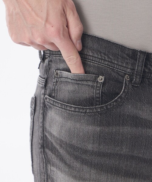 ジーンズ 和紙ストレッチデニムパンツ メンズの画像