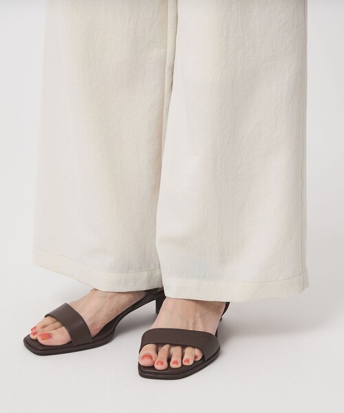ワイドパンツ パンツ 「size SHORT/TALLあり」ドライクロスパンツ オフホワイト レディースの画像