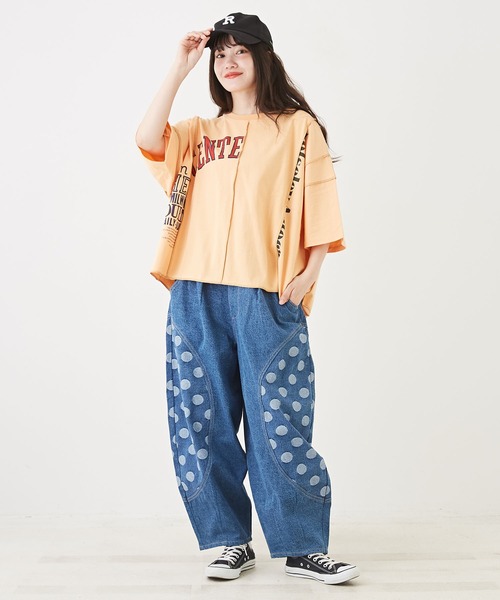 「CUBE SUGAR」 デニムパンツ M ライトブルー レディース_画像8