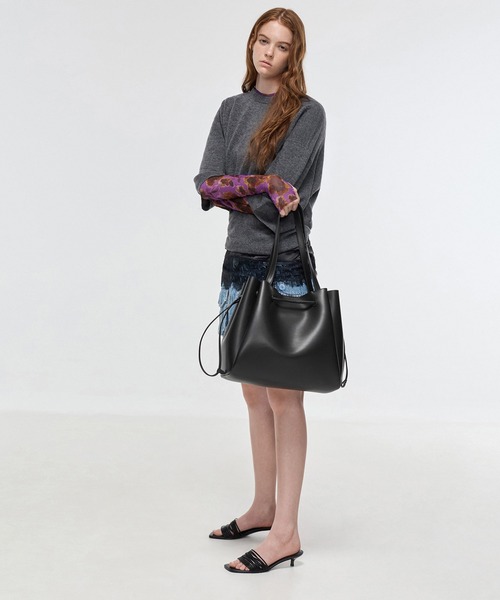 CHARLES & KEITH ブラック トートバッグ CHARLES ＆ KEITH（チャールズ&キース） トートバッグ Hanya ハンヤ