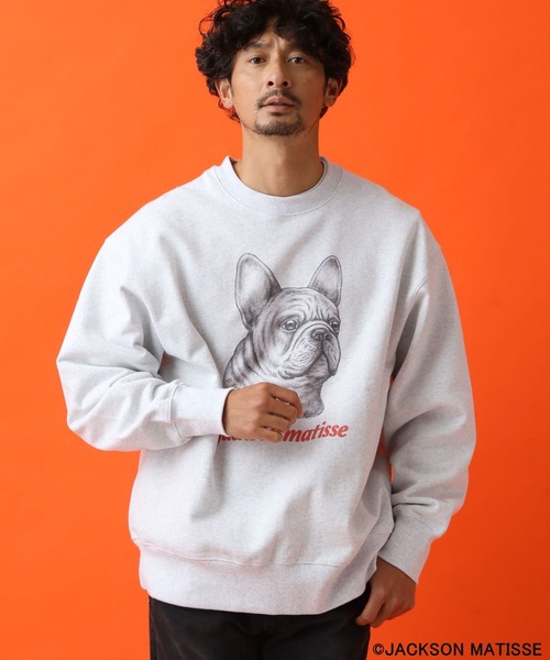 「JACKSON MATISSE」 スウェットカットソー LARGE オフホワイト メンズ_画像6