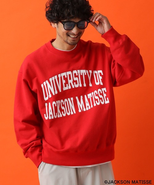 「JACKSON MATISSE」 スウェットカットソー LARGE オフホワイト メンズ_画像8