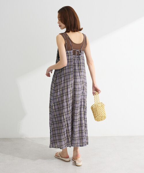 「Green Parks」 「chocol raffine robe」キャミソールワンピース FREE ネイビー レディース_画像5