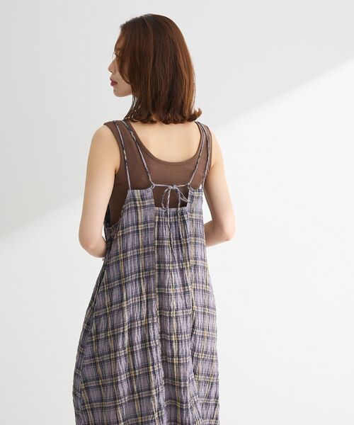 「Green Parks」 「chocol raffine robe」キャミソールワンピース FREE ネイビー レディース_画像8
