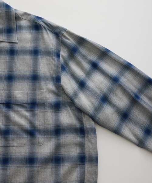 「WILD LIFE TAILOR Adam et Rope'」 長袖シャツ L グリーン系その他2 メンズ_画像5