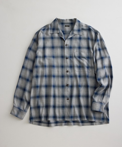 「WILD LIFE TAILOR Adam et Rope'」 長袖シャツ L グリーン系その他2 メンズ_画像6