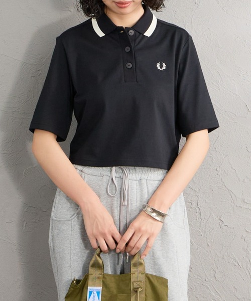 FRED PERRY フレッドペリー ポロシャツ ダークグレー ティップライン FRED PERRY（フレッドペリー） ポロシャツ ポロ シングルティップ
