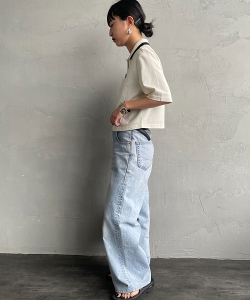 Fred Perry クロップドポロシャツ ホワイト FRED PERRY（フレッド