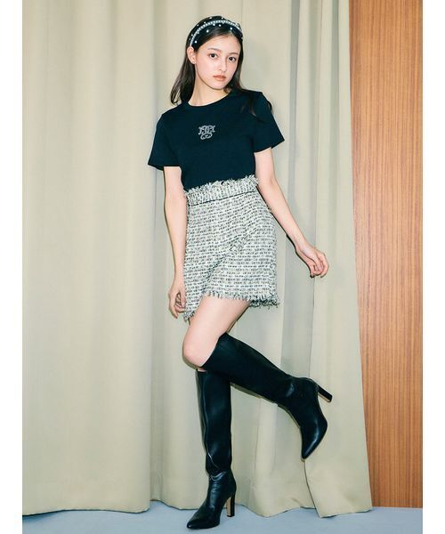 ファンシーツイードショーパン　スナイデル SNIDEL（スナイデル） パンツ 「HIGH QUALITY」ファンシーツイード