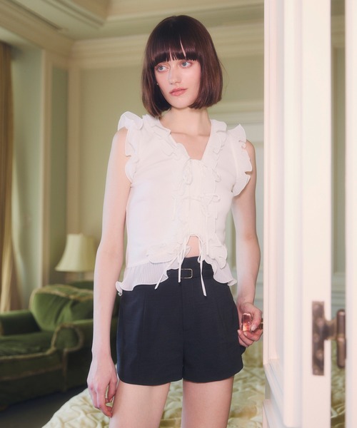 EIMY ISTOIRE（エイミーイストワール） パンツ BELTED SHORT PANTS