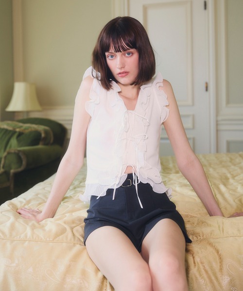 EIMY ISTOIRE（エイミーイストワール） パンツ BELTED SHORT PANTS