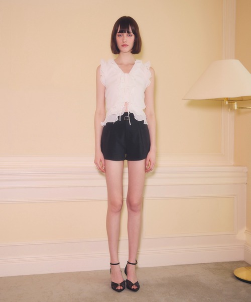 EIMY ISTOIRE（エイミーイストワール） パンツ BELTED SHORT PANTS