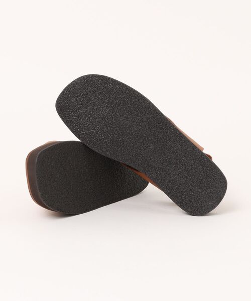 「Piedi Nudi」 フラットサンダル 22.5cm ダークブラウン レディース_画像3