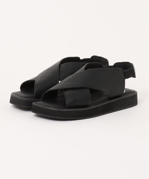 「Piedi Nudi」 フラットサンダル 22.5cm ダークブラウン レディース_画像4