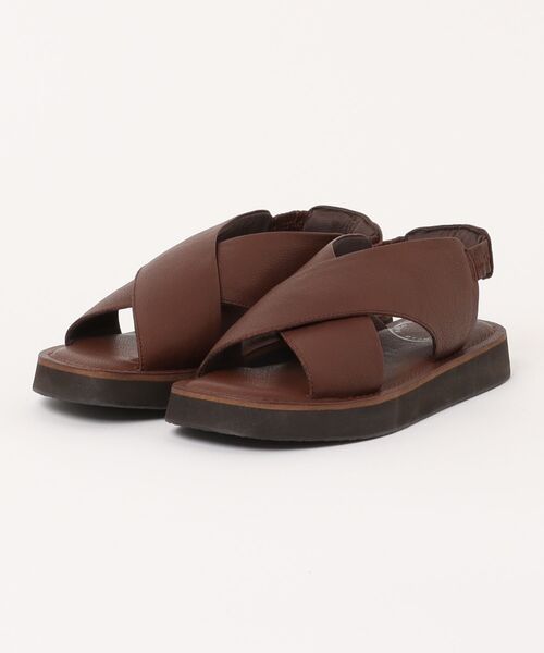 「Piedi Nudi」 フラットサンダル 22.5cm ダークブラウン レディース_画像5
