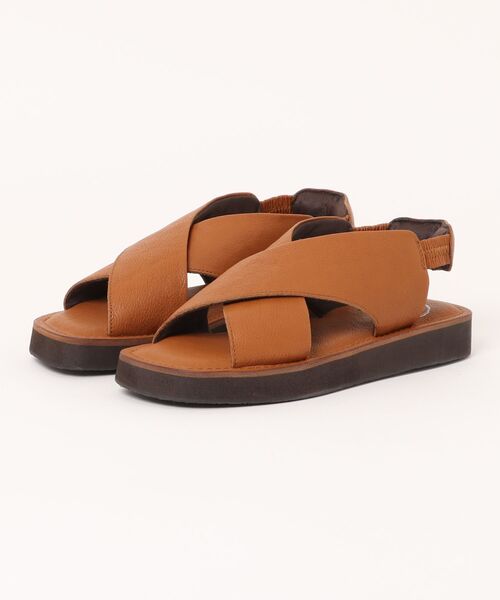 「Piedi Nudi」 フラットサンダル 22.5cm ダークブラウン レディース_画像6