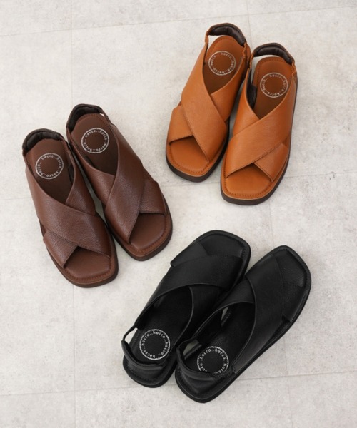 「Piedi Nudi」 フラットサンダル 22.5cm ダークブラウン レディース_画像7