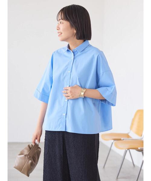 「AMERICAN HOLIC」 半袖シャツ M グレー レディース_画像2