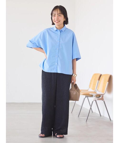 「AMERICAN HOLIC」 半袖シャツ M グレー レディース_画像9