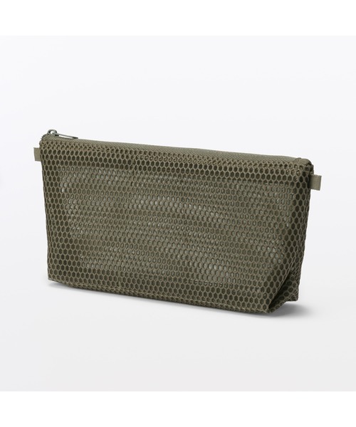 無印良品（MUJI） 文房具 立体メッシュ ペンケース マチ付き 約幅