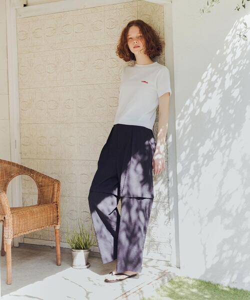 「THOUSAND MILE」 半袖Tシャツ FREE ホワイト レディース_画像5