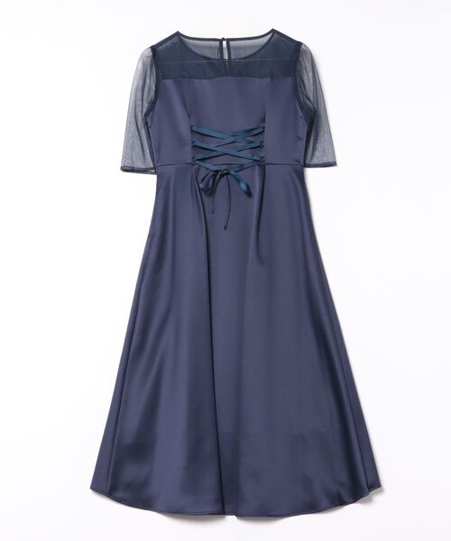 「Dorry Doll」 半袖ワンピース MEDIUM グレー レディース_画像2
