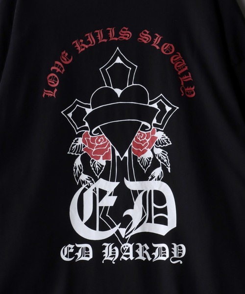 「Ed Hardy」 半袖Tシャツ M グリーン系その他2 メンズ_画像9