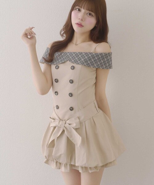 Belle Charme ワンピース 「Belle Charme」2way Trench Onepiece