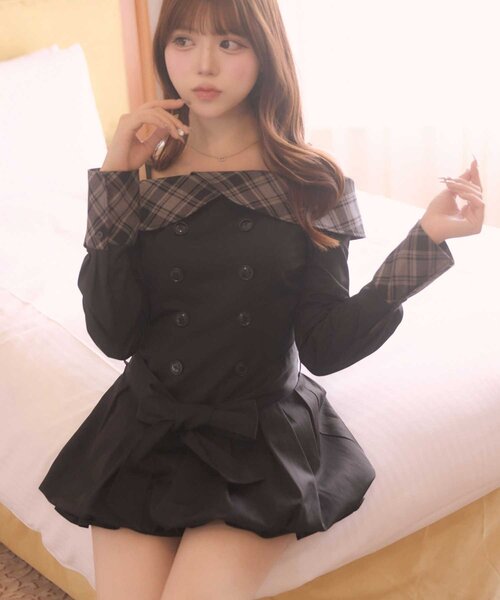 Belle Charme ワンピース 「Belle Charme」2way Trench Onepiece