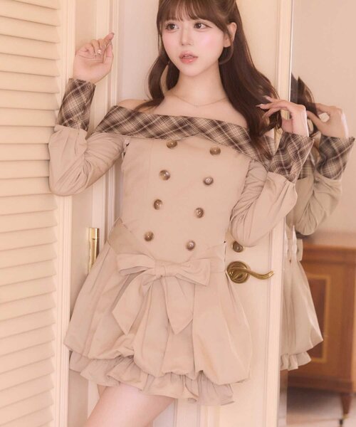 Belle Charme ワンピース 「Belle Charme」2way Trench Onepiece
