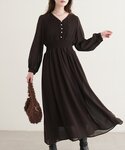 ワンピース ピンタックプリーツお上品ワンピースの詳細画像3