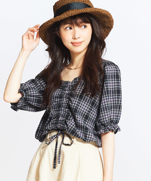シャツ ブラウス WEGO/【セットアップ対応商品】フロントドロストブラウス