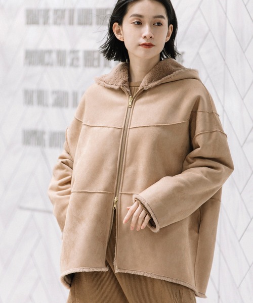 Munich（ミューニック） コート ムートンコート エコムートン